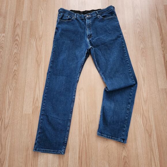 Wrangler Authentics® Men's Regular Fit Flex Jean Blue 5 Pocket Size 38 x 32 - Picture 1 of 6